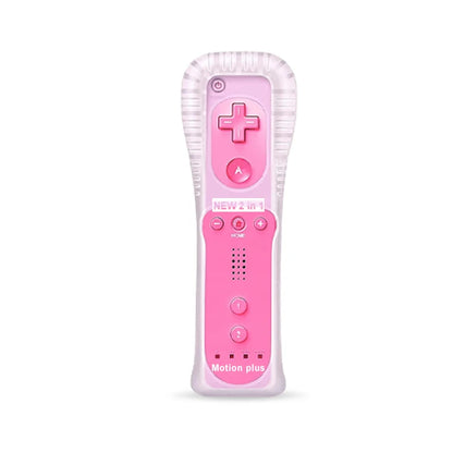 Un par de mandos a distancia con controlador Nunchuck para juegos Wii Control para consola Wii Gamepad inalámbrico con Motion Plus