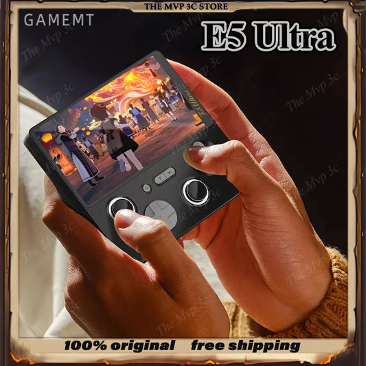 2025 NUEVA consola de juegos GAMEMT E5 Ultra portátil Joystick de efecto Hall 60Hz Pantalla táctil IPS 5000mAh Consolas Android portátiles