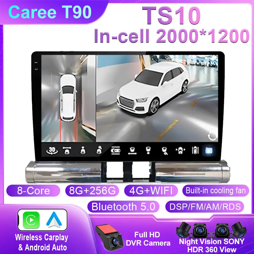 Radio de coche para Citroen C3 2018 - 2023 Android Multimedia navegación GPS Carplay Android Auto unidad principal estéreo Autoradio No 2 Din