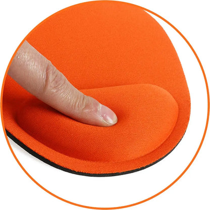 Alfombrilla de ratón ergonómica para reposamuñecas, soporte cómodo para la muñeca, antideslizante, suave, para PC, ordenador portátil
