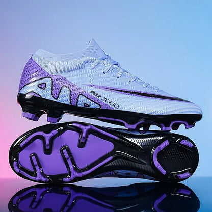 Nuevas zapatillas de deporte para hombre, botas de fútbol, botines de fútbol de caña media, zapatos de fútbol antideslizantes de alta calidad, superventas, FG/TF, fútbol sala interior