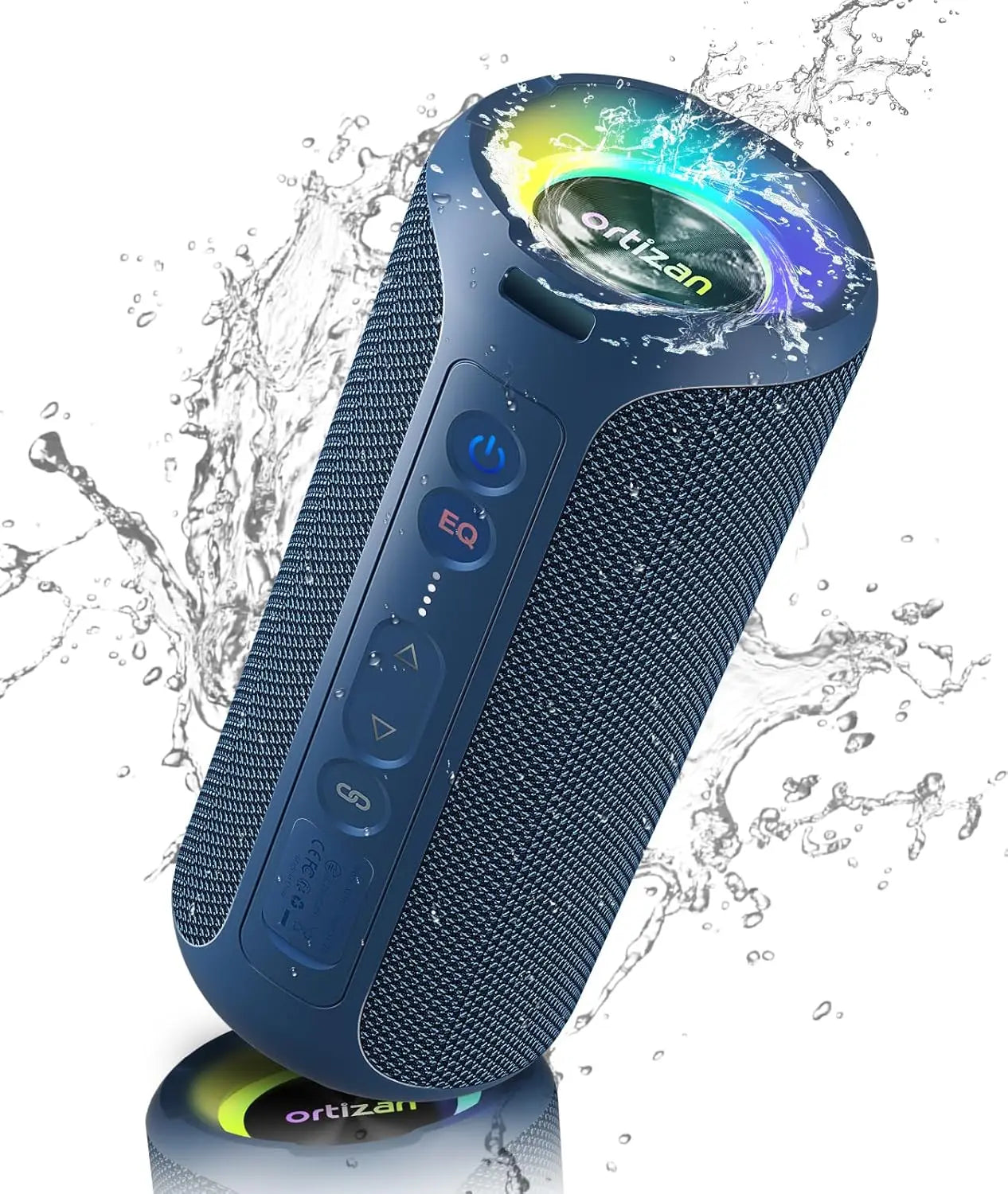 Altavoces Bluetooth Ortizan 40W altavoz inalámbrico portátil para exteriores con graves mejorados 30 horas IP7 altavoz de ducha impermeable Bluetooth 5,3