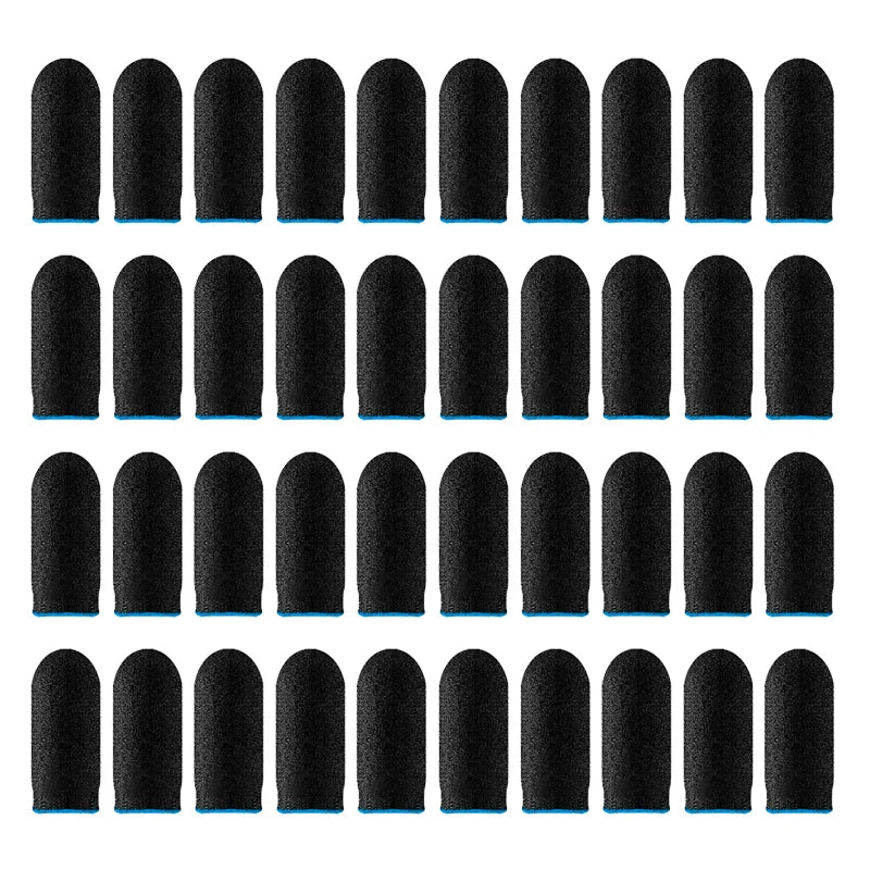 40 Uds juego móvil guantes para la yema del dedo a prueba de sudor antideslizante pantalla táctil funda para el dedo transpirable cubierta para la yema del dedo del juego para jugadores