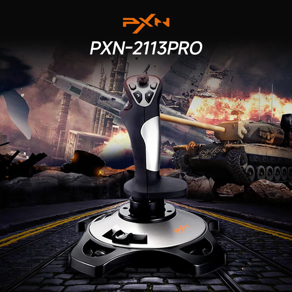 Controlador de simulación de vuelo PXN-2113 Pro, Joystick para PC, accesorios de juego de escritorio