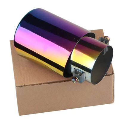 Accesorios para coche, manguito de tubo de escape para automóvil, silenciador de garganta trasera, silenciador dorado, tubo de escape modificado de acero inoxidable