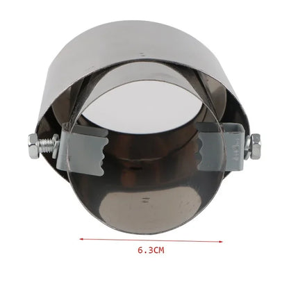 Accesorios para coche, manguito de tubo de escape para automóvil, silenciador de garganta trasera, silenciador dorado, tubo de escape modificado de acero inoxidable