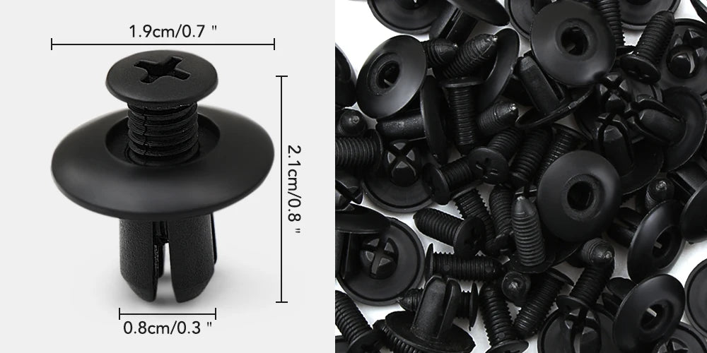 Para Opel astra h j g insignia Seat leon ibiza Jaguar 50/100 Uds sujetador de coche mixto parachoques de puerta de coche Clips de remache de guardabarros