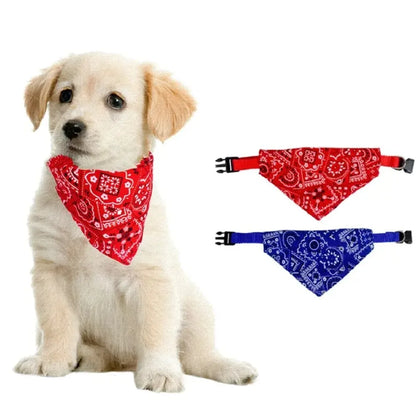 Baberos para mascotas, toalla ajustable para Saliva, perro, cachorro, gato, bufanda para el cuello, Bandana, Collar, babero triangular, pañuelo para el cuello