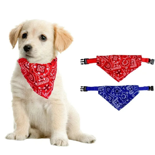 Baberos para mascotas, toalla ajustable para Saliva, perro, cachorro, gato, bufanda para el cuello, Bandana, Collar, babero triangular, pañuelo para el cuello