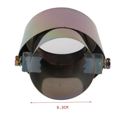 Accesorios para coche, manguito de tubo de escape para automóvil, silenciador de garganta trasera, silenciador dorado, tubo de escape modificado de acero inoxidable