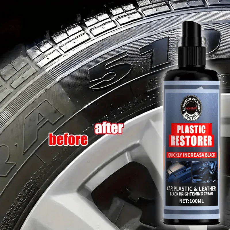 Pulidor de neumáticos multifuncional, líquido para reparación de caucho de automóviles, agente de restauración de salpicadero, cuidado de cuero y mantenimiento de asientos de sofá