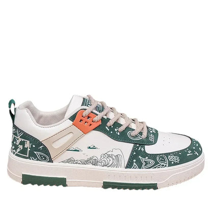 Zapatillas de deporte para Hombre, zapatos planos para estudiantes, Zapatillas transpirables con cordones a la moda, Zapatillas cómodas para Hombre, zapatos para correr, Zapatillas para Hombre