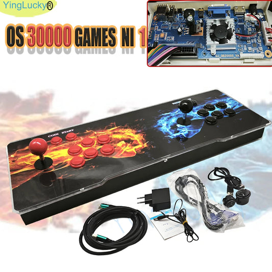 Consola arcade Pandora 30000 en 1, consola de juegos recreativos Retro 3D, gabinete Bartop, Joysticks de 8 vías, botones pulsadores