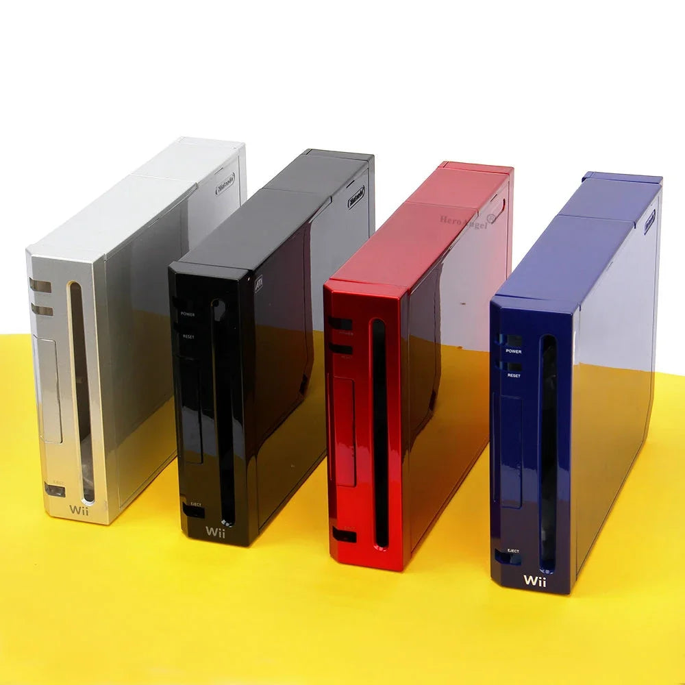 Con cubierta de embalaje al por menor, juego completo de piezas de repuesto de carcasa para consola de juegos Wii, estuche de reparación con botones, 11 colores