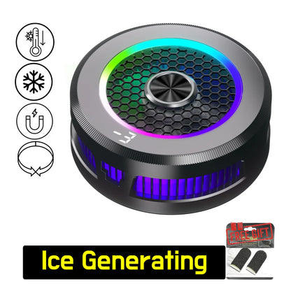 Enfriador de teléfono de enfriamiento extremo de 15 W con generación de hielo, enfriador de teléfono semiconductor, magnético y con clip para iPhone/Xiaomi/VIVO/OPPO