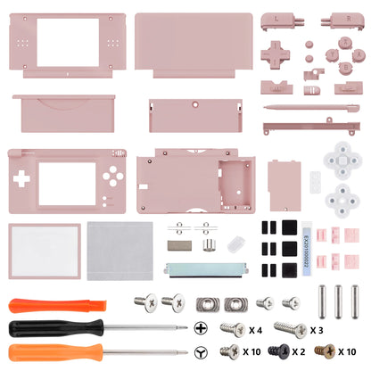 eXtremeRate Carcasa completa de repuesto para Nintendo DS Lite, funda con botones, lente de pantalla para NDSL - Serie única