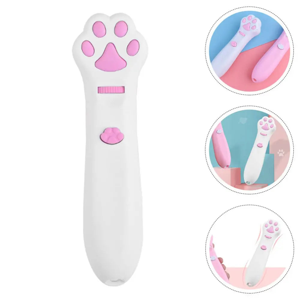 Palo de burla láser para gatos, 5 modos + puntero de luz LED de punto rojo, juguetes de proyección interactivos para interiores, accesorios para perros y gatitos