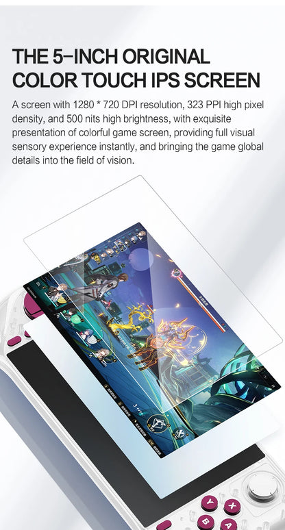 2025 E6MAX Android prácticos jugadores de juegos portátiles pantalla táctil de 8 núcleos y 64 bits 4 + 32GB Retro nostálgico máquina de juego de pantalla de 5 pulgadas