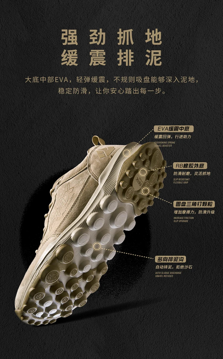 RAX-Zapatillas deportivas para hombre y mujer, calzado ligero y transpirable, suela exterior de goma Natural, antideslizante, malla de aire