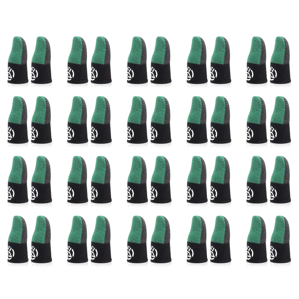 1-20 pares de guantes para el pulgar transpirables con funda para el dedo para móvil, a prueba de sudor, antideslizantes, controlador de pantalla táctil, cubierta para el dedo para juego PUBG