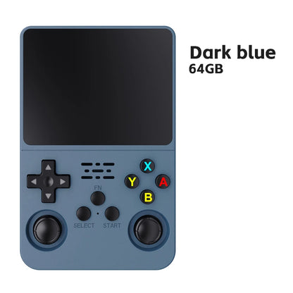 Consola de videojuegos portátil R36S, sistema Linux, pantalla IPS de 3,5 pulgadas, Mini reproductor de vídeo portátil, 64GB, 15000 juegos