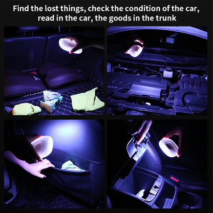 Luz de lectura de coche recargable, luz LED Interior USB, montaje magnético, luz de techo inalámbrica, accesorios que cambian de Color para coche RV