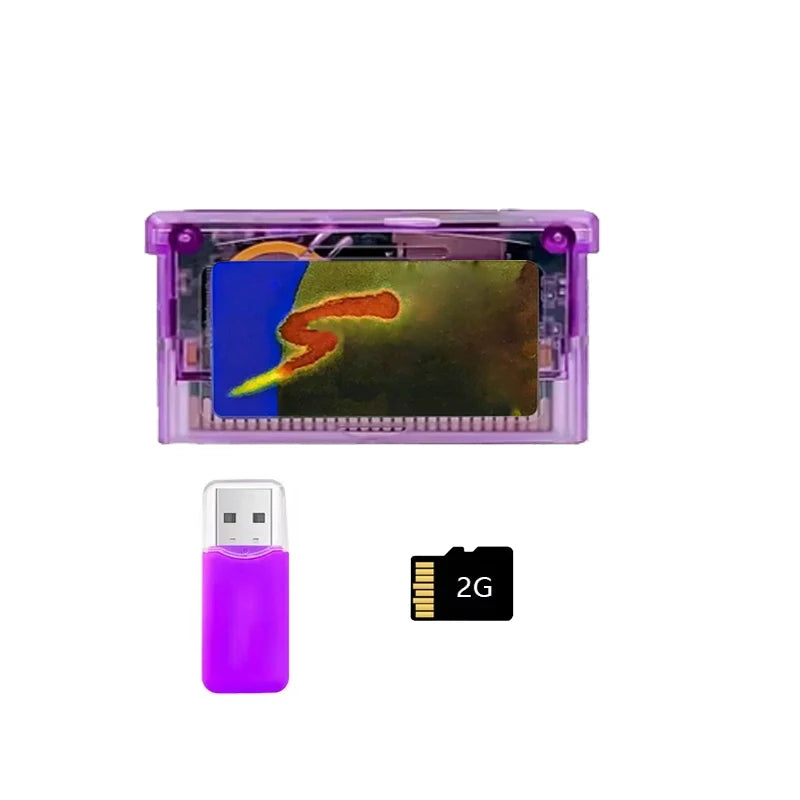 REMANK GBA Flash Mini Flash GBA carrito para SP GBM IDS NDS NDSL GBA SP 2GB SD adaptador accesorios de juego