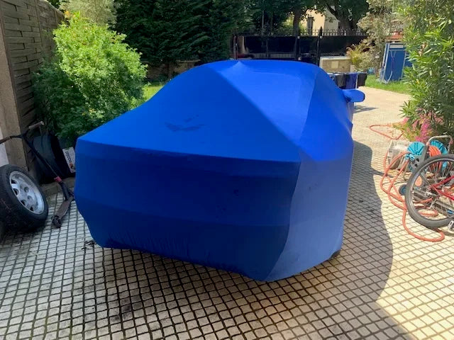Cubierta completa aterciopelada personalizada para coche, cubierta protectora a prueba de polvo para modelos de coches personalizados