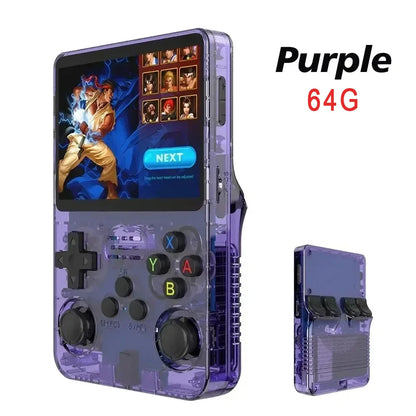 R36s nueva consola de juegos portátil Linux de código abierto pantalla IPS de 3,5 pulgadas reproductor de vídeo portátil de 128GB regalo de Navidad
