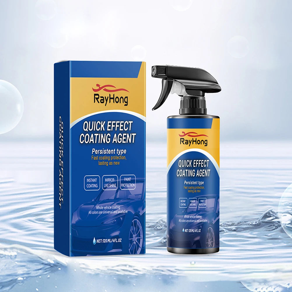 Spray de mantenimiento de abrillantado de coche de secado rápido, 1-5 uds., 120ML, revestimiento cerámico, capa hidrofóbica de revestimiento automático para abrillantado de coches