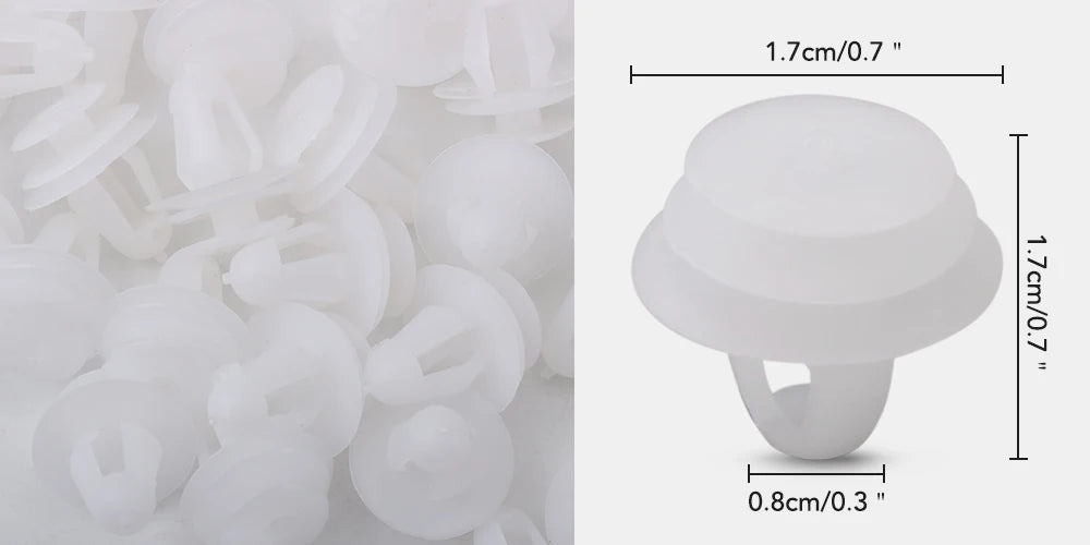 Para Opel astra h j g insignia Seat leon ibiza Jaguar 50/100 Uds sujetador de coche mixto parachoques de puerta de coche Clips de remache de guardabarros