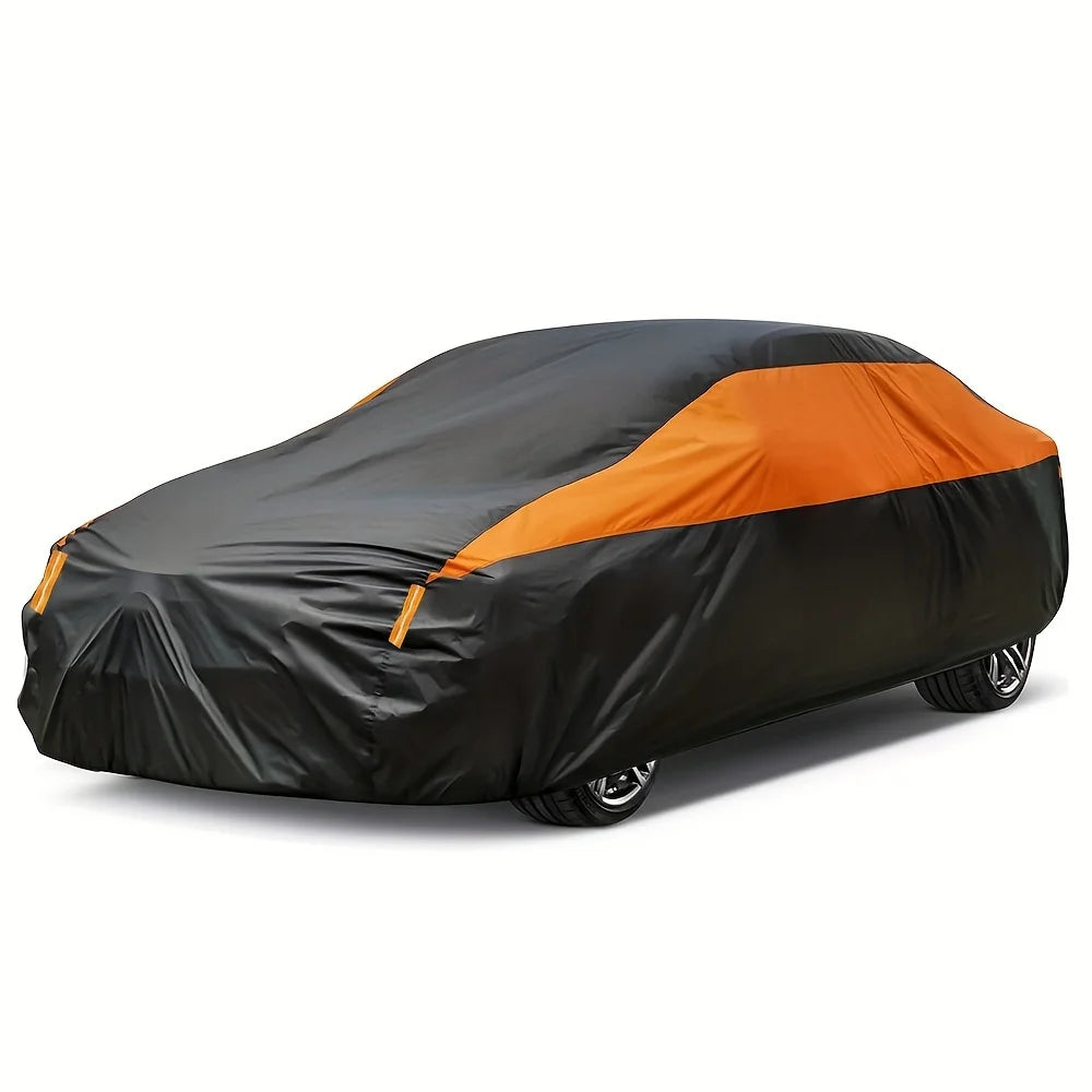 Cubiertas de coche impermeables para exteriores, protección contra el sol, la lluvia y la nieve, cubierta UV para coche, cubiertas protectoras completas universales para SUV/sedán 190T