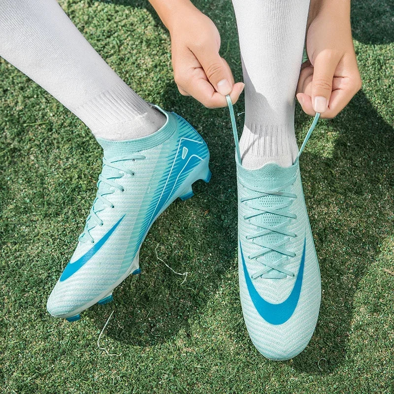 Botas de fútbol de entrenamiento profesional para hombre, zapatos de fútbol ultraligeros, Unisex, venta al por mayor, transpirables, envío directo, fútbol sala interior