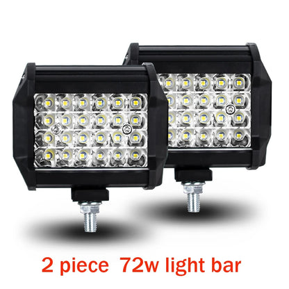 Barras de luz Led todoterreno combinadas de 4/ 7 pulgadas y 120W, haz de inundación para trabajo, conducción, barco todoterreno, coche, Tractor, camión, 4x4, SUV, ATV, 12V, 24V