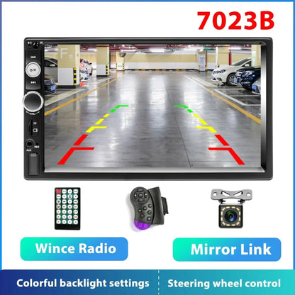 Podofo 2 din Radio de coche 7 "HD Autoradio reproductor Multimedia 2DIN pantalla táctil Auto audio estéreo de coche MP5 Bluetooth USB TF FM cámara