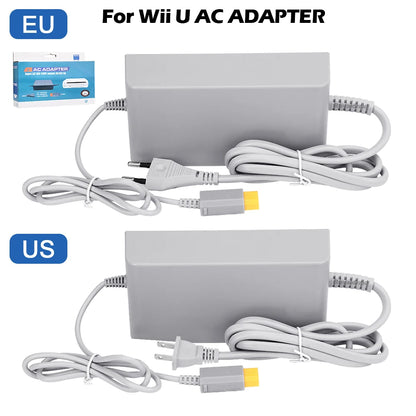 Nuevo para Nintendo Wii U WiiU juego Consol adaptador 100-240V 15V 5A fuente de alimentación de pared para el hogar adaptador de cargador de CA enchufe UE EE. UU. de alta calidad
