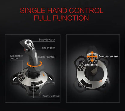 Controlador de simulación de vuelo PXN-2113 Pro, Joystick para PC, accesorios de juego de escritorio