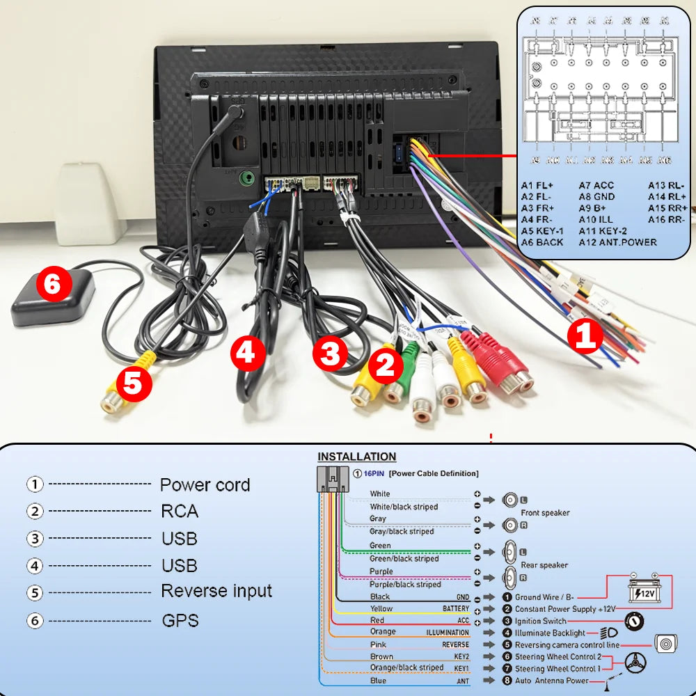 Reproductor Multimedia Universal de 7, 9 y 10 pulgadas pantalla coche android auto con GPS carplay inalambrico WIFI, CarPlay inalámbrico, Android 13, 2 Din, Radio FM, RECEPTOR ESTÉREO sistemas inteligentes de coche