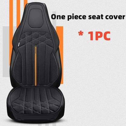 Funda transpirable para asiento de coche, cojín de soporte para asiento frontal de gamuza suave, estilo chaleco de moda, protección para asiento de coche, accesorios interiores