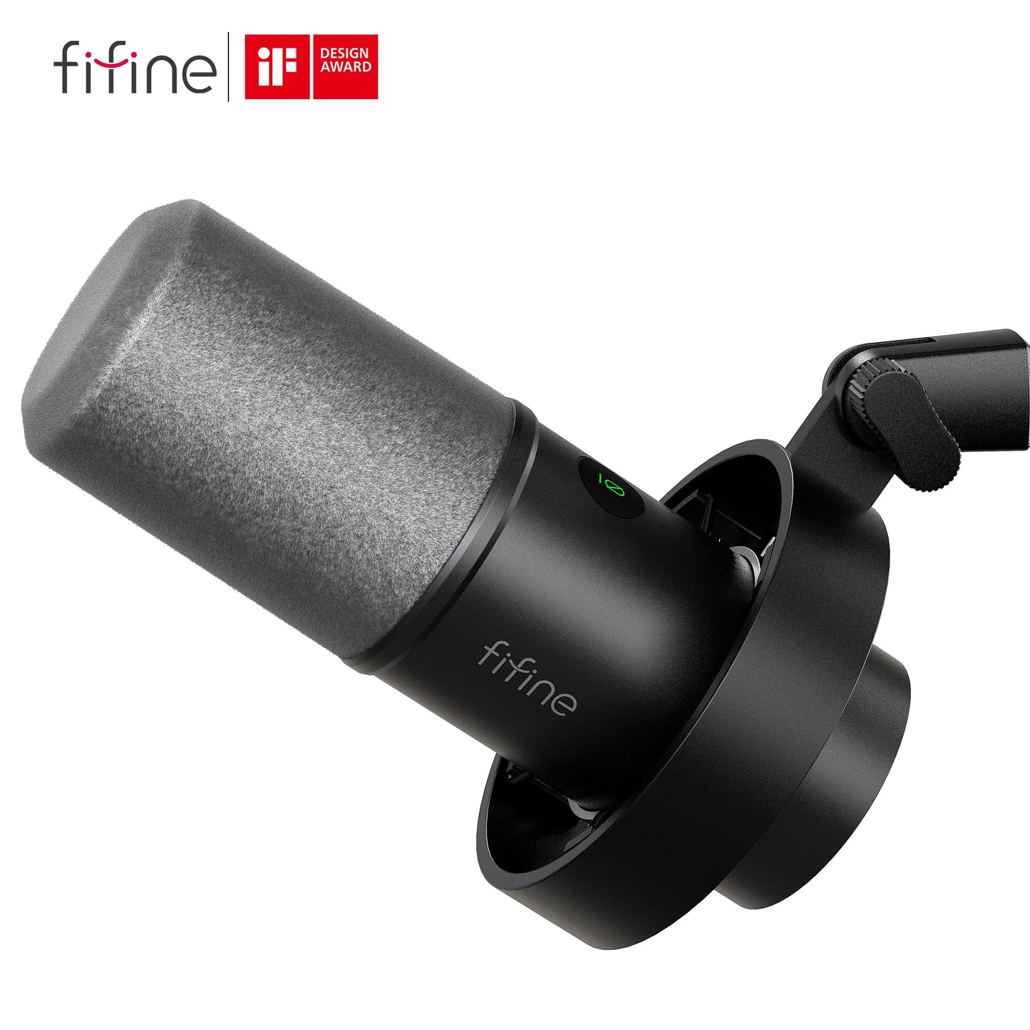 FIFINE-micrófono dinámico XLR de grabación, dispositivo con monitoreo en tiempo Real, transmisión USB, con perilla de ganancia/silencio táctil, para PC y Mixer-K688