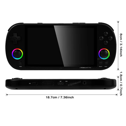 Consola de juegos portátil Trimui Smart Pro, 128G, 256G, pantalla IPS de 4,96 pulgadas, sistema Linux, Joystick, iluminación RGB, reproductor de videojuegos Retro, nuevo