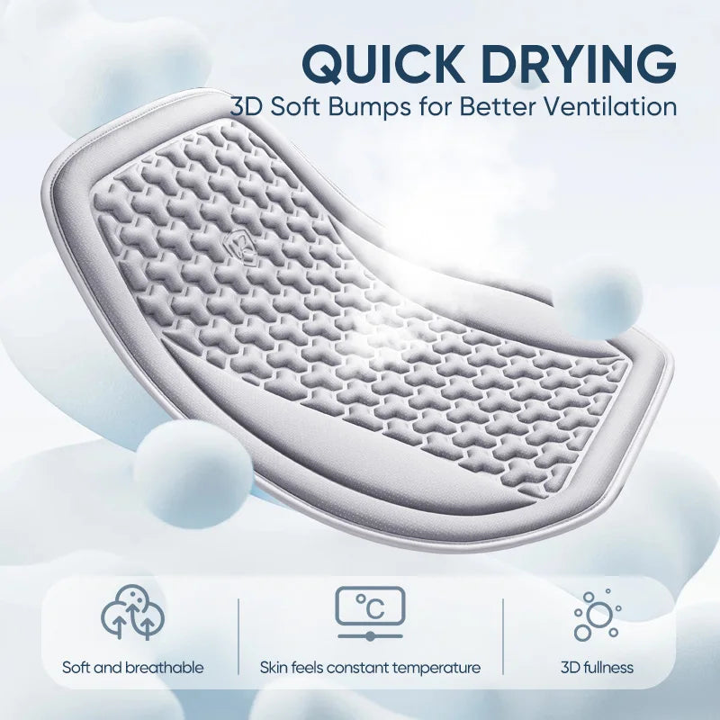 Funda Universal 3D para asiento de coche, alfombrilla protectora, cojín suave, diseño convexo Y, conjunto completo para la mayoría de los coches, accesorios interiores, almohadilla para asiento