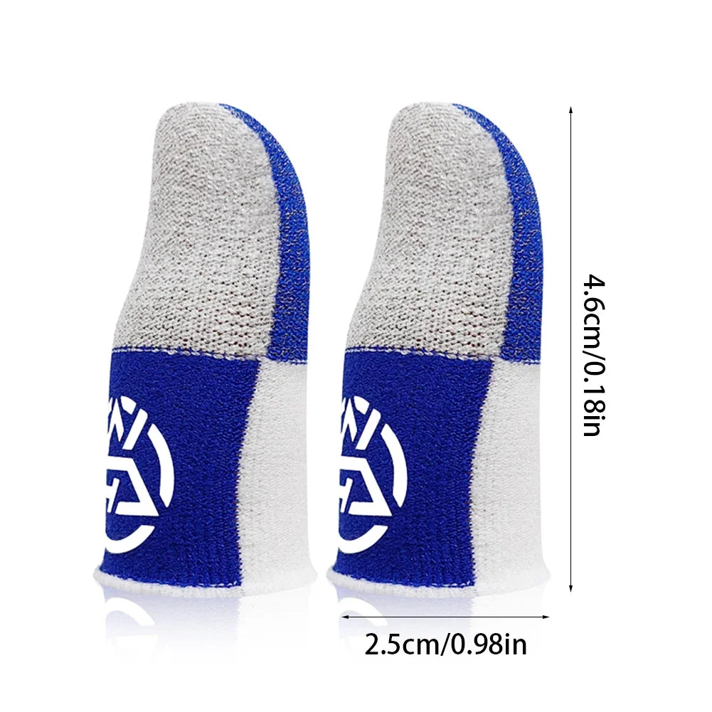 1-20 pares de guantes para el pulgar transpirables con funda para el dedo para móvil, a prueba de sudor, antideslizantes, controlador de pantalla táctil, cubierta para el dedo para juego PUBG