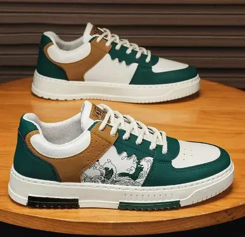 Zapatillas de deporte para Hombre, zapatos planos para estudiantes, Zapatillas transpirables con cordones a la moda, Zapatillas cómodas para Hombre, zapatos para correr, Zapatillas para Hombre