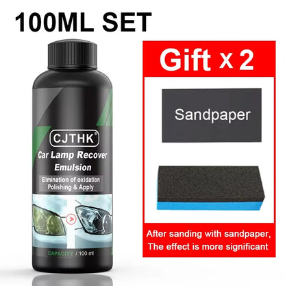 Kits de pulido para restauración de faros de coche, eliminador de arañazos, pasta de limpieza para reparación, elimina la oxidación, líquido para pulir faros