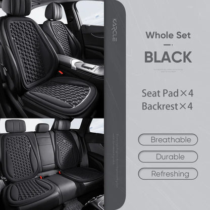 Funda Universal 3D para asiento de coche, alfombrilla protectora, cojín suave, diseño convexo Y, conjunto completo para la mayoría de los coches, accesorios interiores, almohadilla para asiento