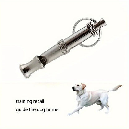 Silbato para perros 1/2 Uds para dejar de ladrar, silbato para perros con tono de sonido ajustable con llavero, recuerdo profesional para cachorros y gatos