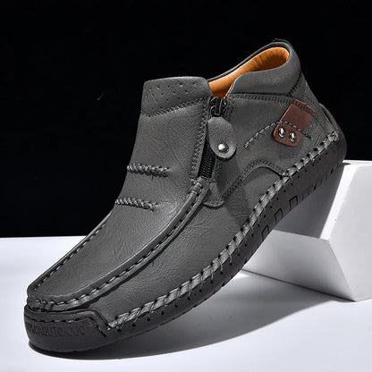 Zapatos informales de cuero de alta calidad para hombre, mocasines transpirables hechos a mano, zapatillas de deporte a la moda, mocasines, zapatos náuticos de marca de lujo