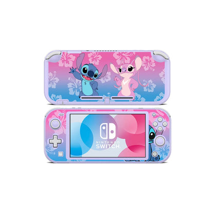 Stitch adecuado para Nintendo switch lite silicona color suave cubierta anticaída desmontable NS consola de juegos portátil funda protectora