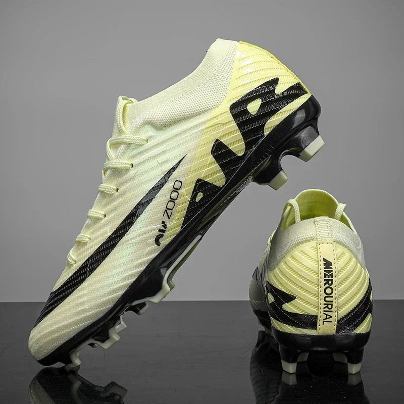 Nuevas zapatillas de deporte para hombre, botas de fútbol, botines de fútbol de caña media, zapatos de fútbol antideslizantes de alta calidad, superventas, FG/TF, fútbol sala interior